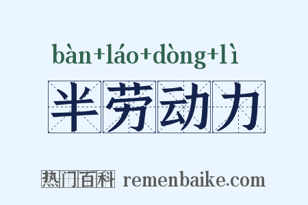 半劳动力是什么意思的图片